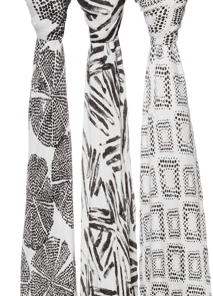 Aden + Anais Lot de 3 langes silky soft 120 x 120 cm In Motion