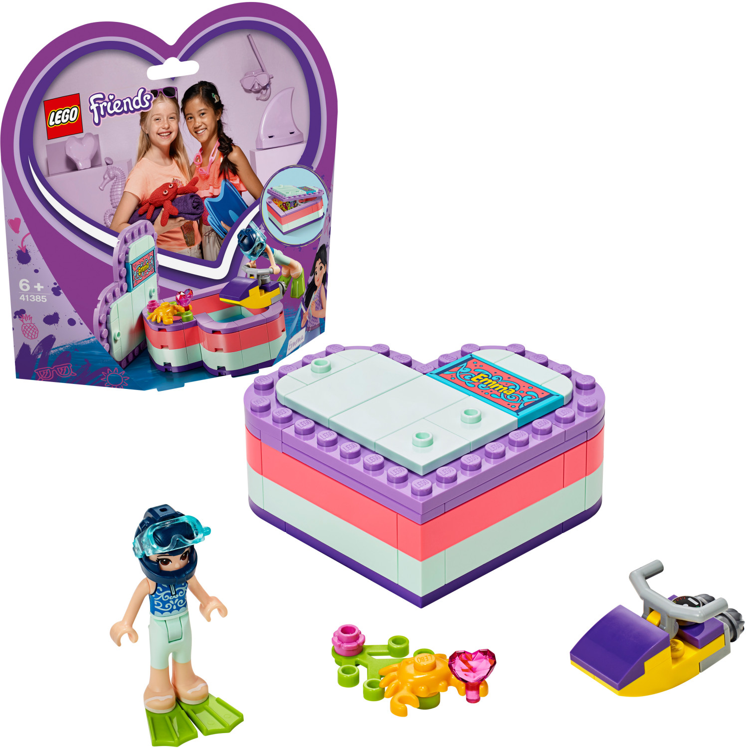 Lego friends cheap heart box emma