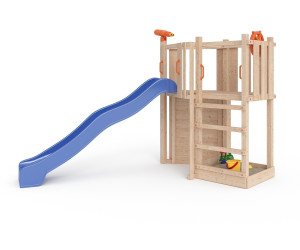 Isidor Holzbau Spielturm Little Star Ohne Anbau Blaue Rutsche Leiter Ab 287 00 Preisvergleich Bei Idealo De