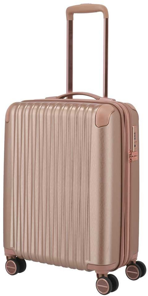 Titan Barbara & Titan Glint 4 Wheel Trolley 55 cm Rose Metallic
