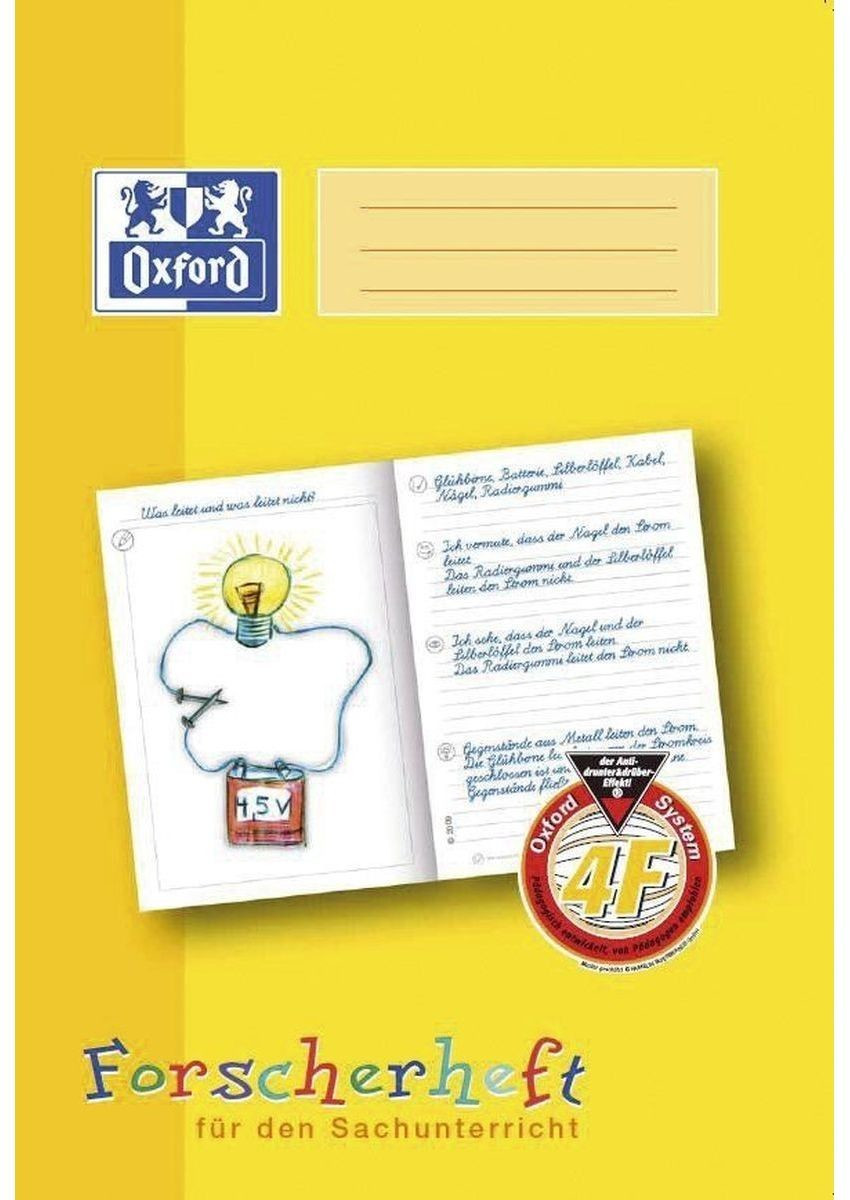 Oxford Forscherheft A4 Lineatur 2F - 10er Pack Für 2. Klasse Sachkunde