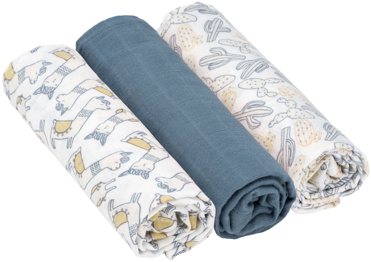 Lässig Heavenly Soft Swaddle L Glama Lama Blue