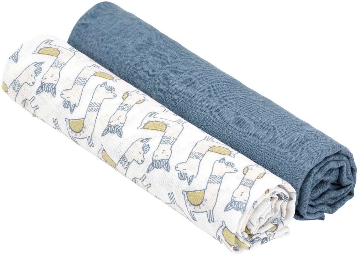 Lässig Heavenl Soft Swaddle XL Glama Lama Blue