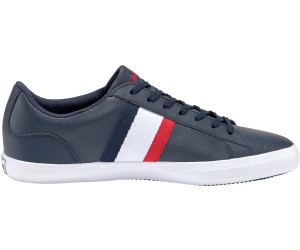 lacoste lerond white navy