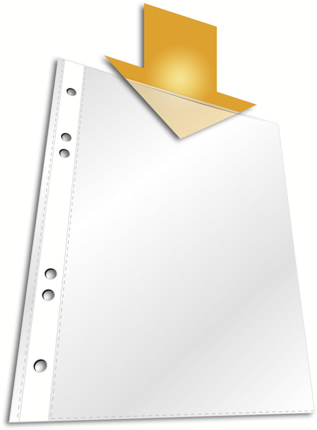 DURABLE 265219 Punched Pockets A4 Standard 0,035 mm, Pack of 40