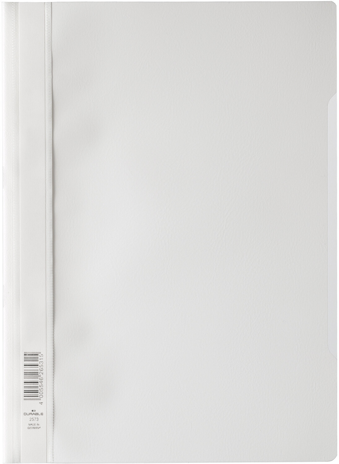 DURABLE 257302 Clear View Folder Standard A4 , Polyprop, 227 x 310 mm, 1 Piece, White