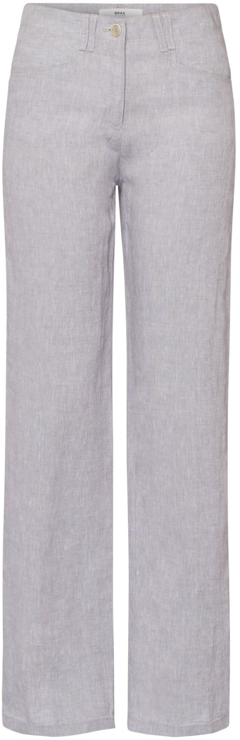 BRAX Farina Linen Pants (72-2207) silver grey