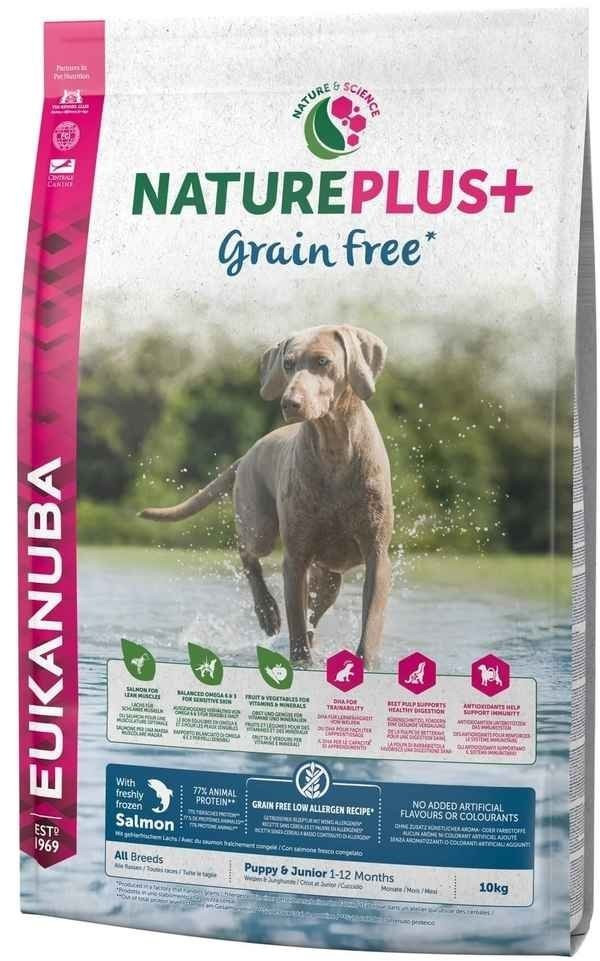 Eukanuba Chiots NaturePlus+ sans céréales saumon (10 kg)