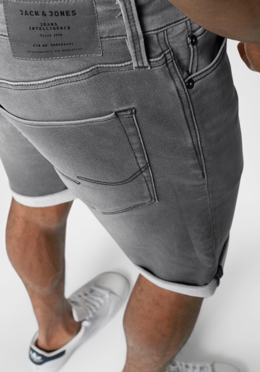 Jack Jones Indigoknit Jeans Shorts 12148014 grey denim ab 38 50 Preisvergleich bei idealo