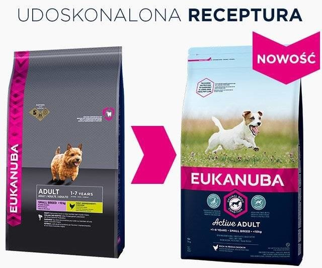 Eukanuba Croquettes pour chien Active Adult petite race poulet