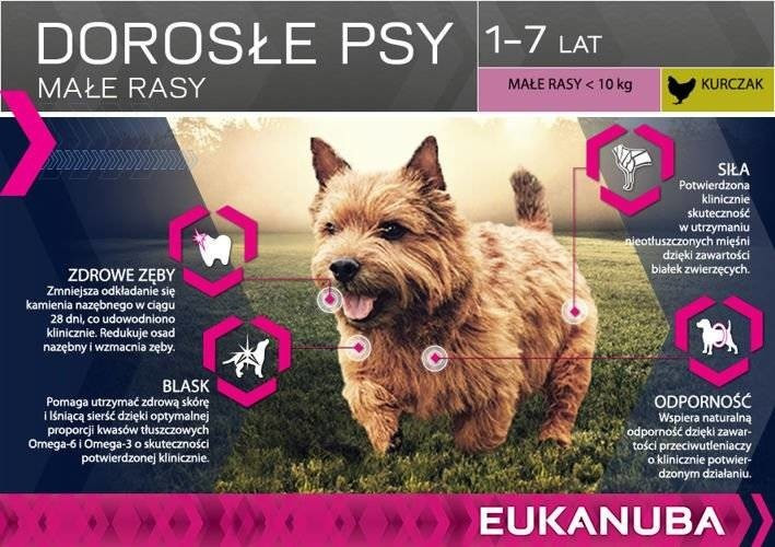 Eukanuba Croquettes pour chien Active Adult petite race poulet