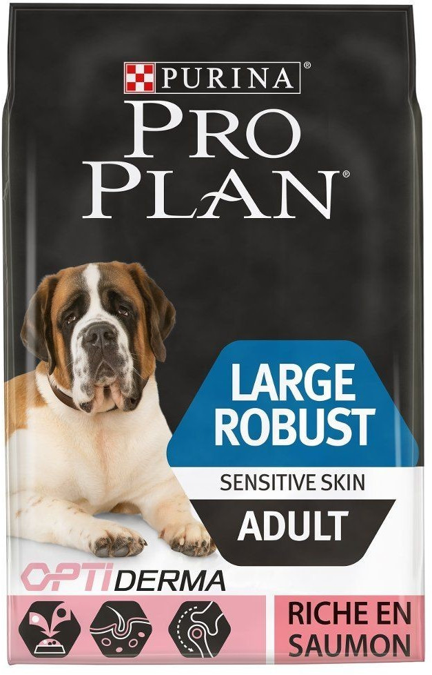 Purina Pro Plan OptiDerma Large Robust Adult Sensitive skin saumon (14 kg)