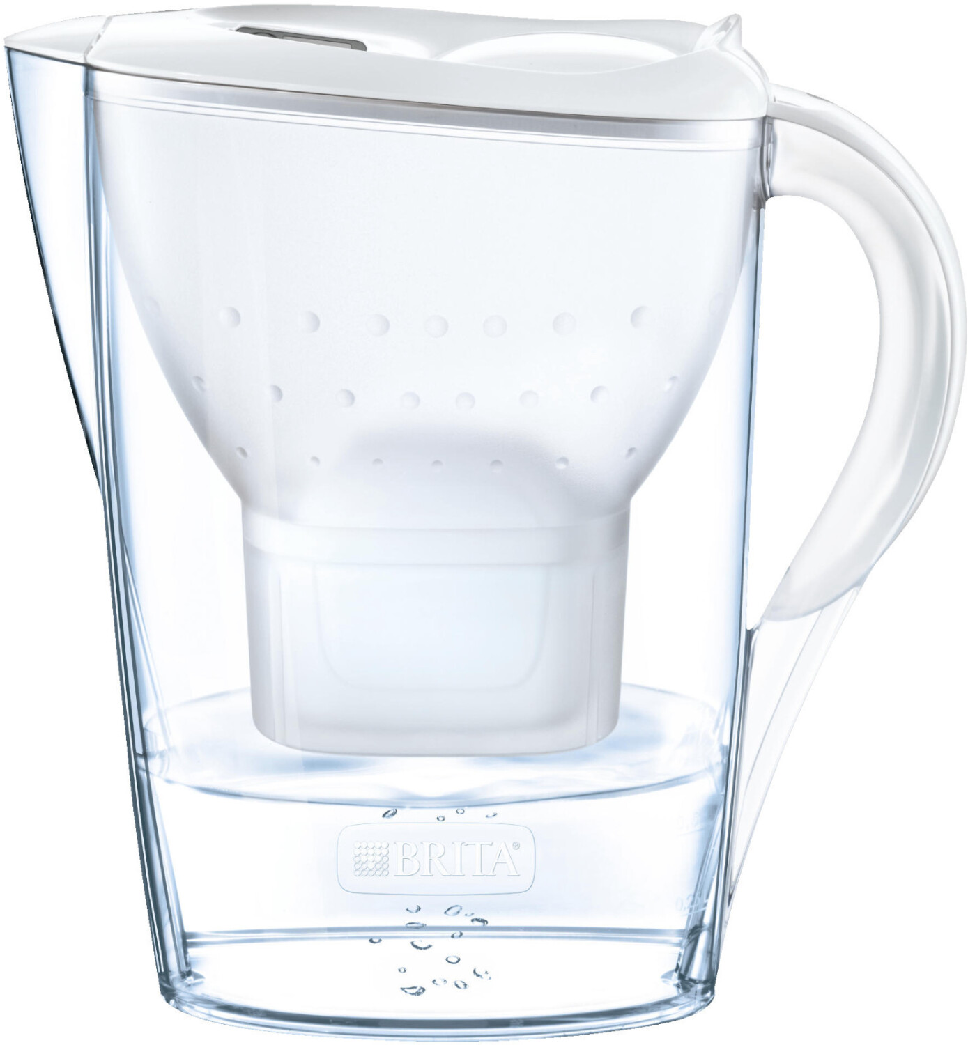 BRITA Carafe filtrante Marella blanc + 6 cartouches