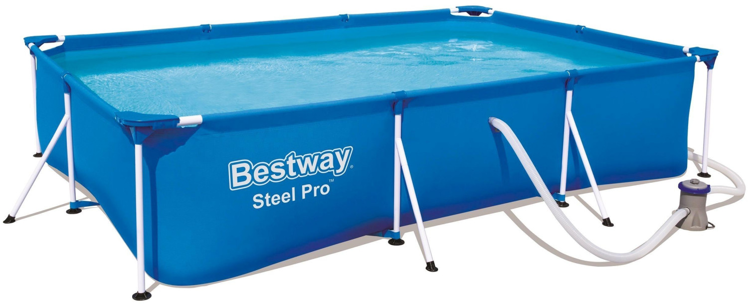 Bestway Steel Pro Frame Pool-Set 300 x 201 x 66 cm mit Filterpumpe (56411)