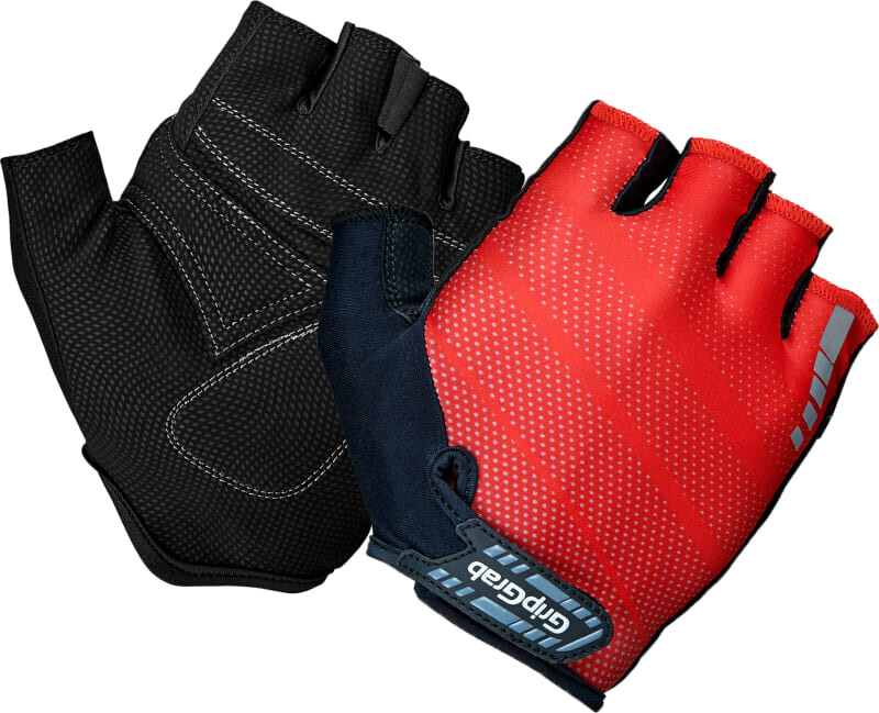 GripGrab Rouleur Padded Short Finger Gloves red