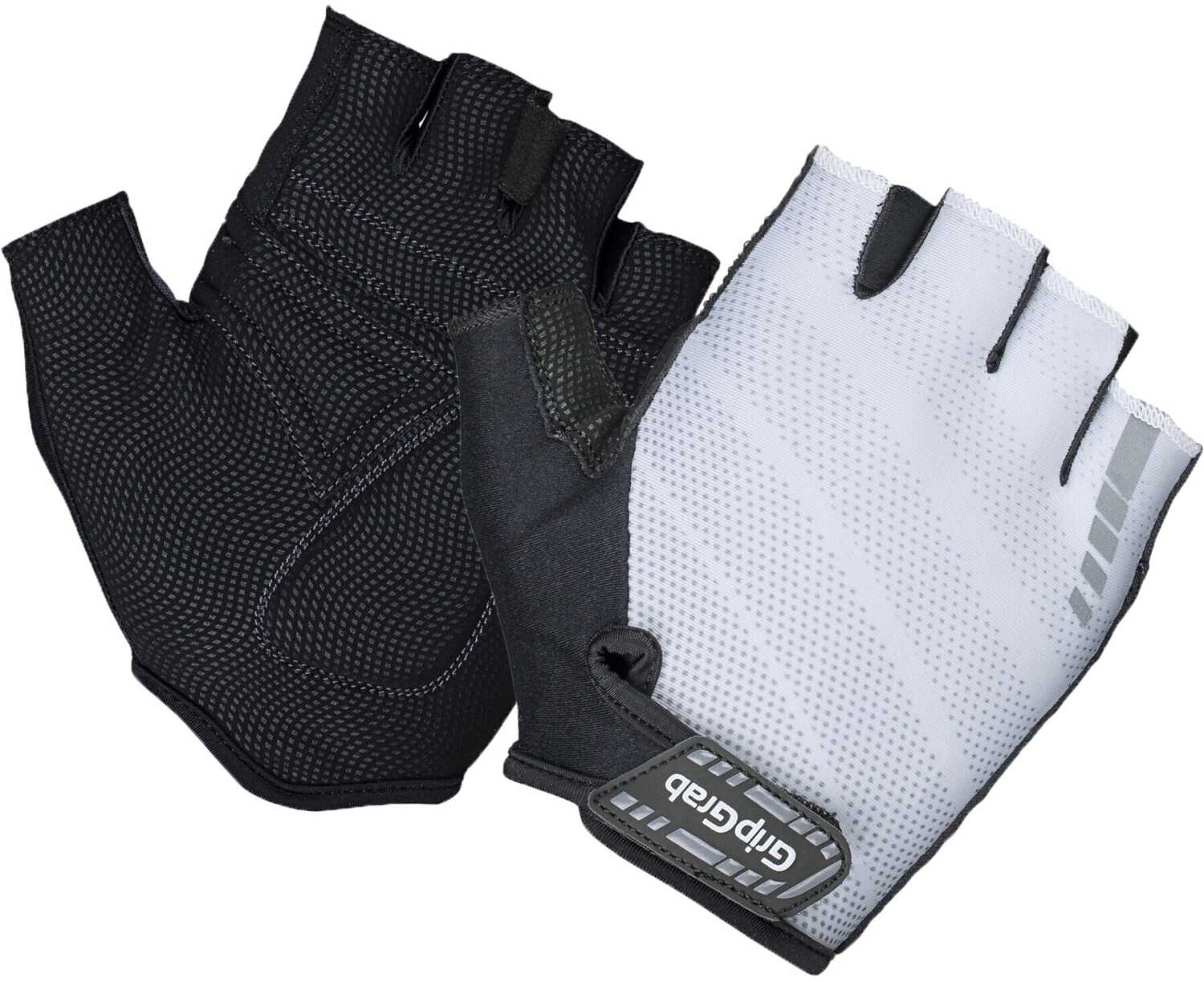 GripGrab Rouleur Padded Short Finger Gloves white