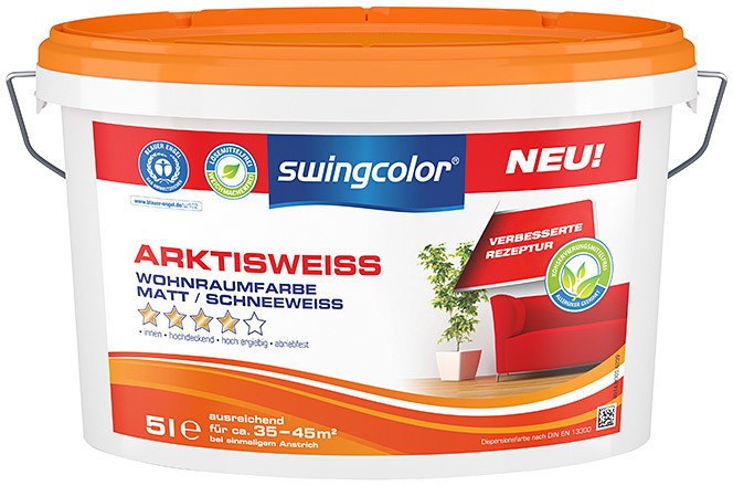 Swingcolor Wandfarbe Arktisweiß 5l ab € 22,50 | Preisvergleich bei