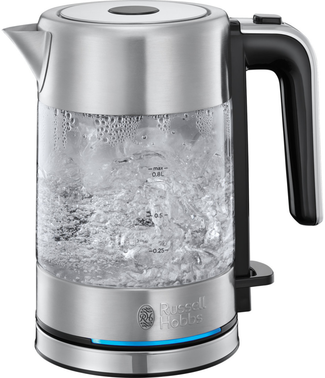 Russell Hobbs 24191-70 Compact Home Kettle Glass Silver