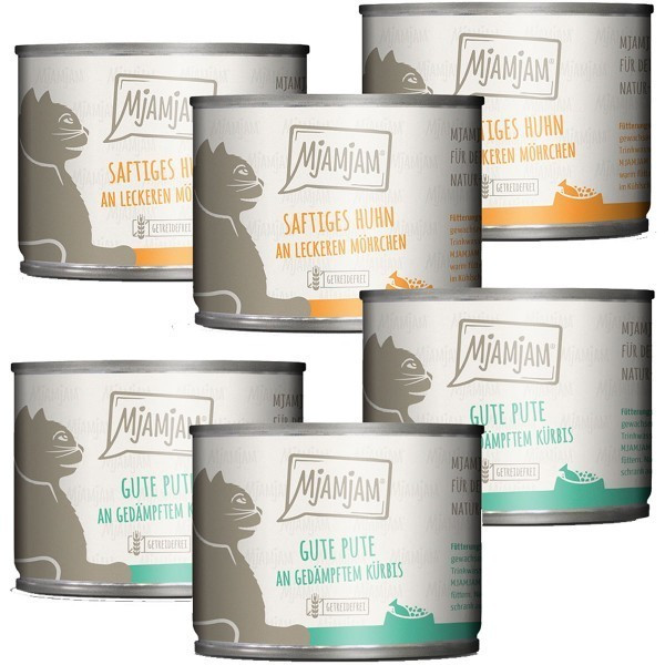Mjamjam Mono Pack I Chicken & Turkey 6x200g