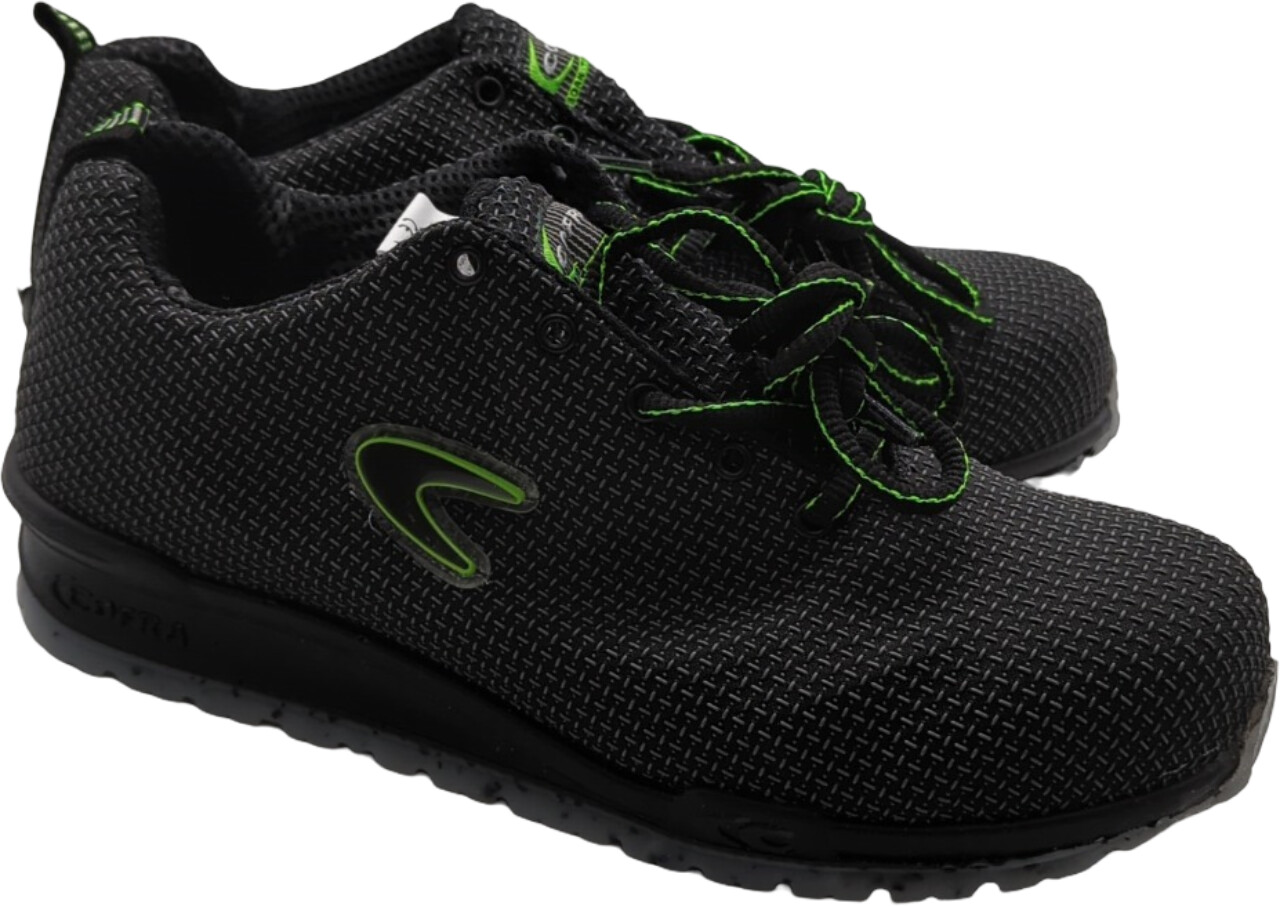 Chaussures De Travail COFRA Flex Monti - Taille 43, Noir | Semelle Antistatique, Confortable | Norme EN ISO 20345