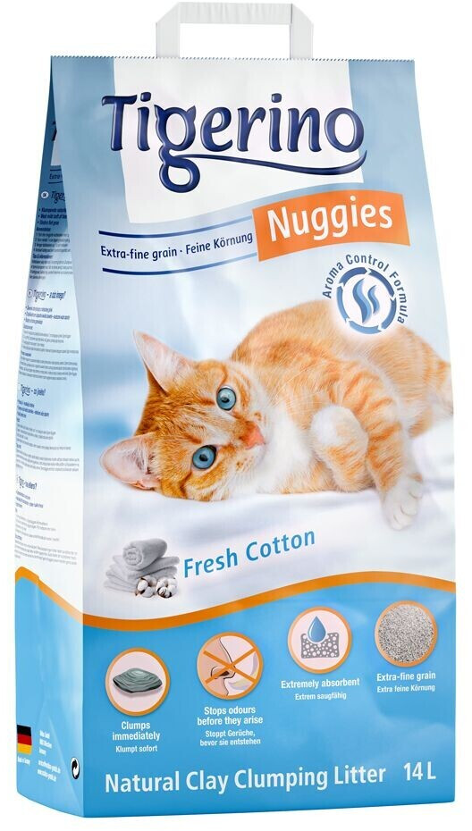 Tigerino Nuggies Ultra Cat Litter Cotton 14l