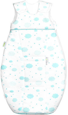 Odenwälder BabyNest airpoints jersey sleeping bag cloudy soft mint