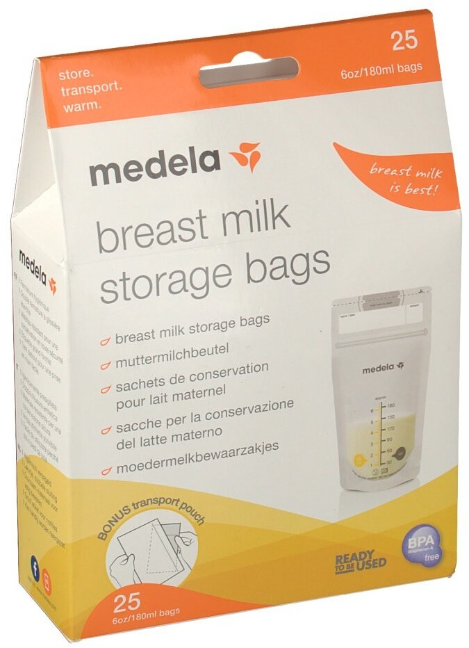 Bolsas de almacenamiento de leche Caja x 25 unidades Medela MEDELA