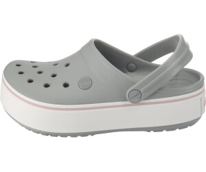 crocs platform grey