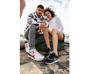 Nike air max red discount and white and black