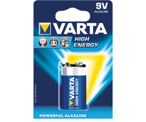 9V  9 Volt E-Block 6LR61  NEU HighEnergy 2 x Batterien Varta Longlife Power 