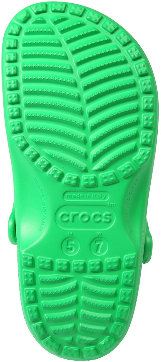 mint green crocs