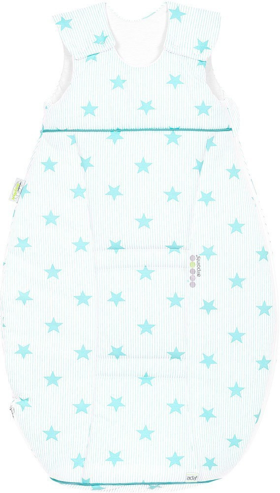 Odenwälder BabyNest airpoints jersey sleeping bag stars soft mint