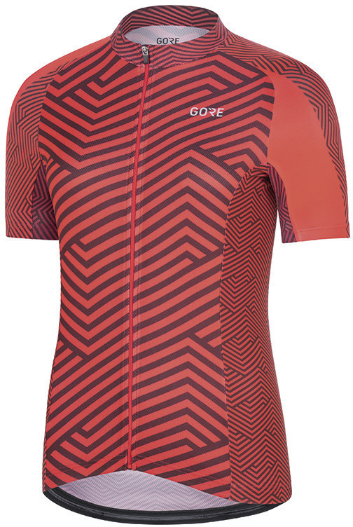 Gore C3 Women Jersey C hibiscus pink / chestnut red