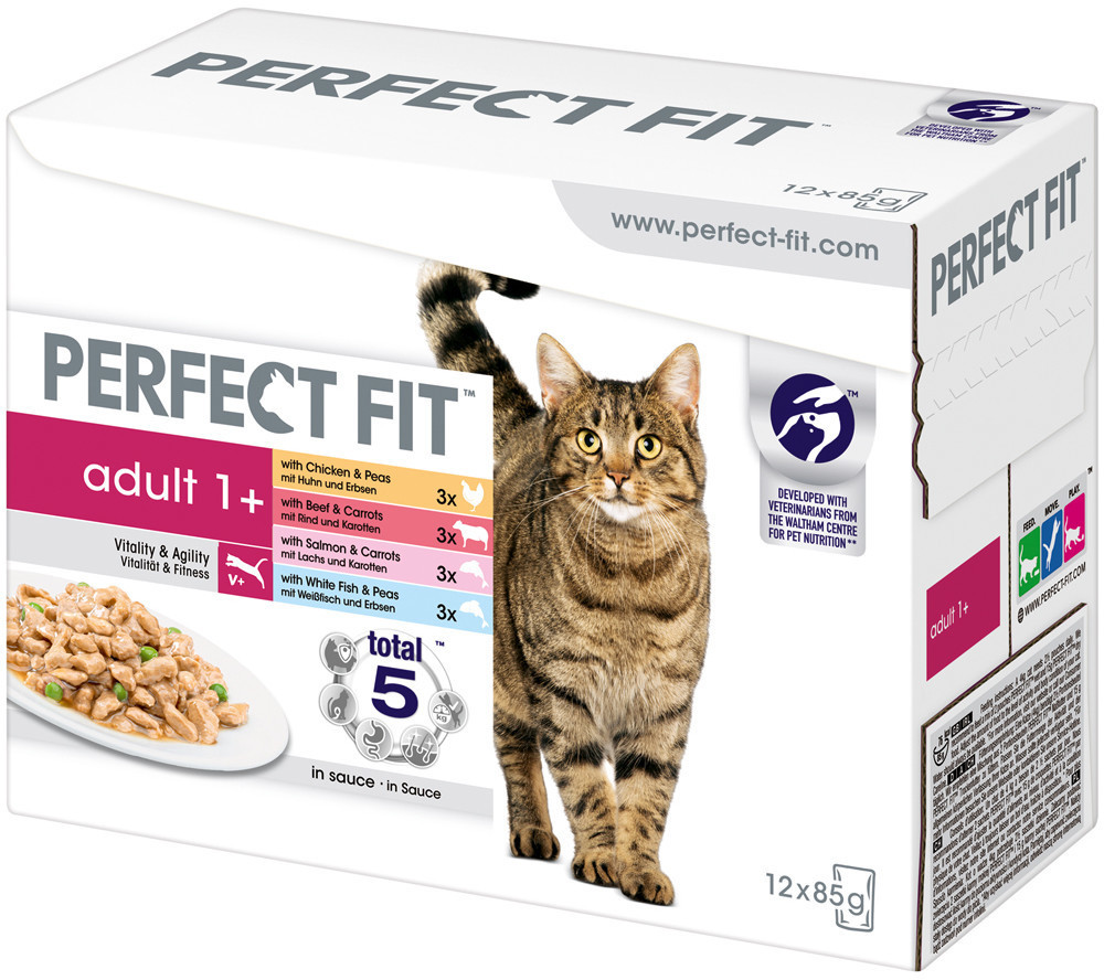 Perfect Fit Cat Adult 1+ Wet Food Mix 12x85g
