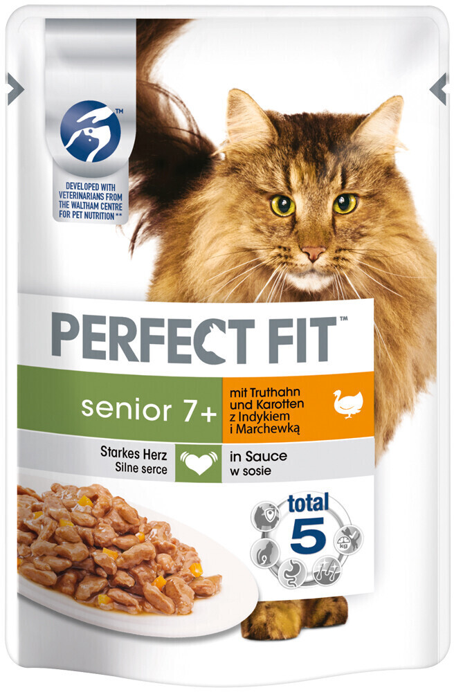 Perfect Fit Cat Senior 7+ Wet Food Turkey & Carrots 85g