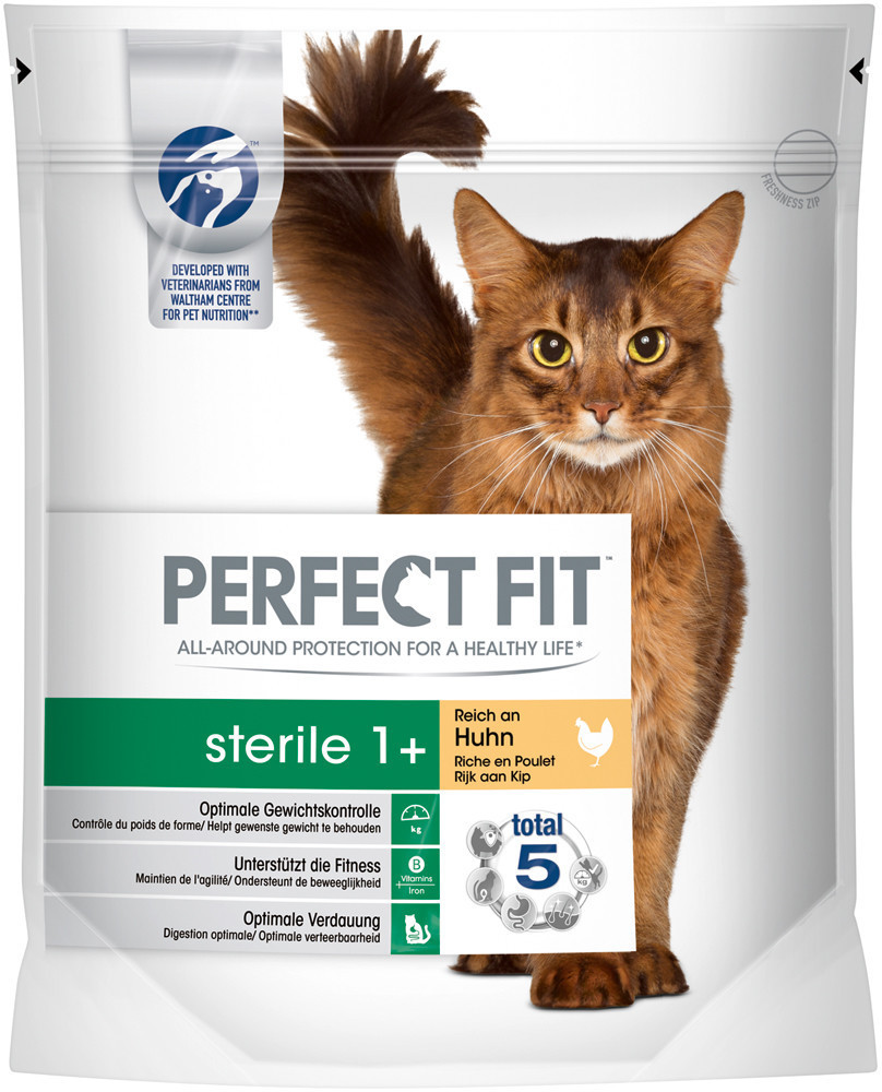 Perfect Fit Cat Sterile 1+ Dry Food 750g