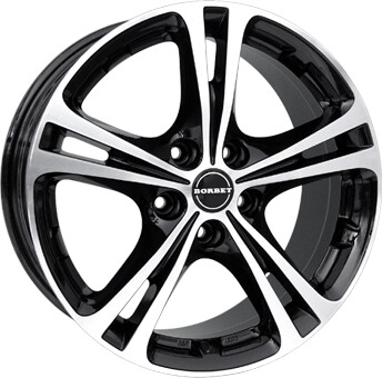 Borbet XL (8x18) black polished