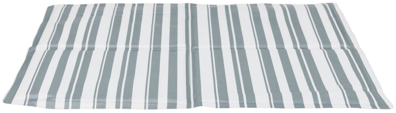 Photos - Bed & Furniture Trixie Cooling Mat 65 x 50 cm L White/Grey Stripes 