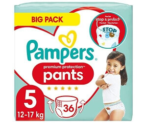Pampers Protection Night Premium Pants, talla 5, 12-17kg (144 pañales) y  Baby-Dry Pants , talla 5 12-17kg (160 braguitas) 