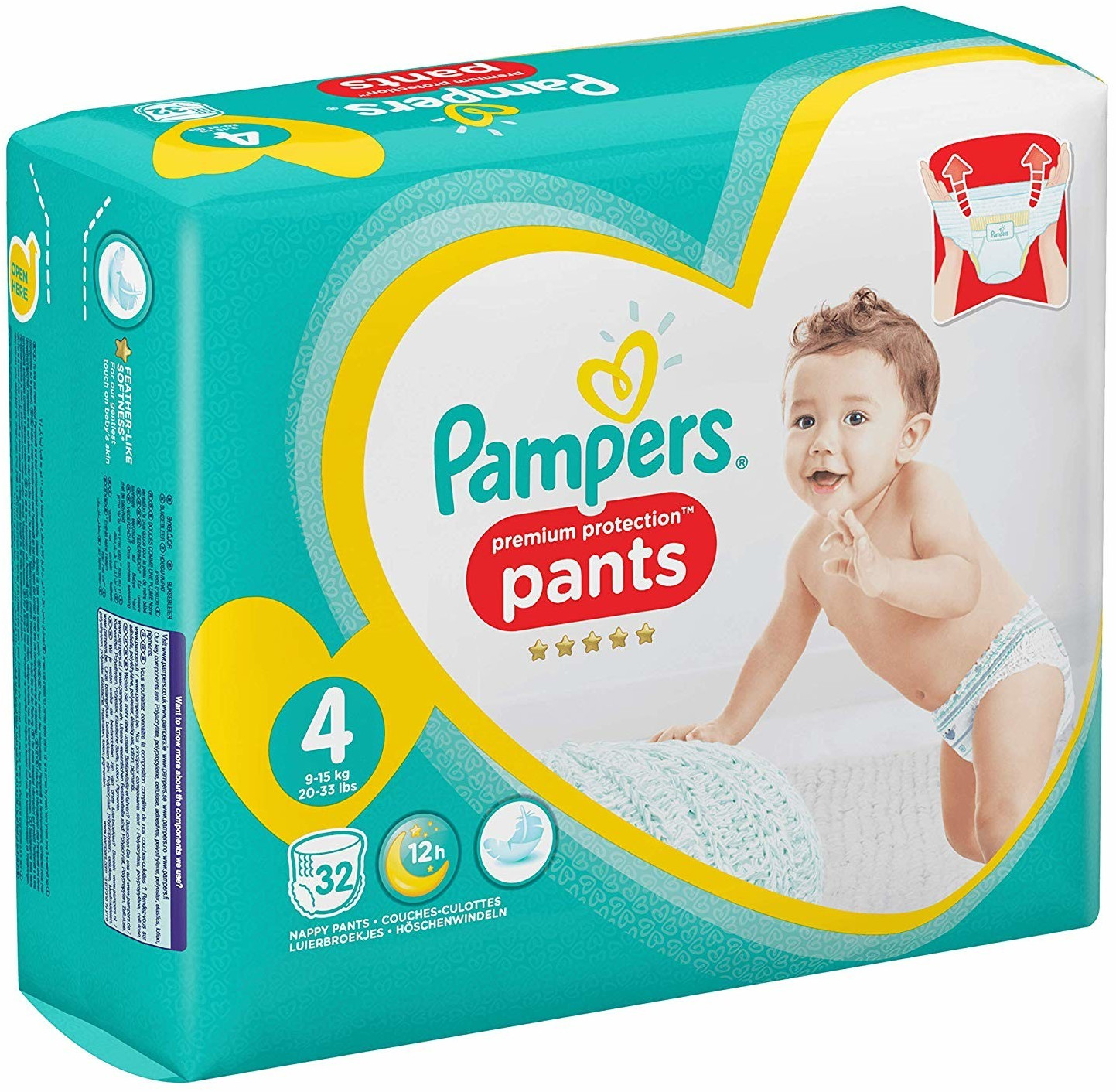 Pampers Premium Protection Pants Size 4 (915 kg) 32 pcs. au meilleur