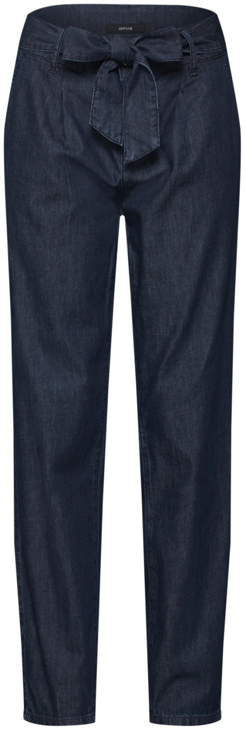 Opus Elgi Paperbag Waist Jeans dark blue