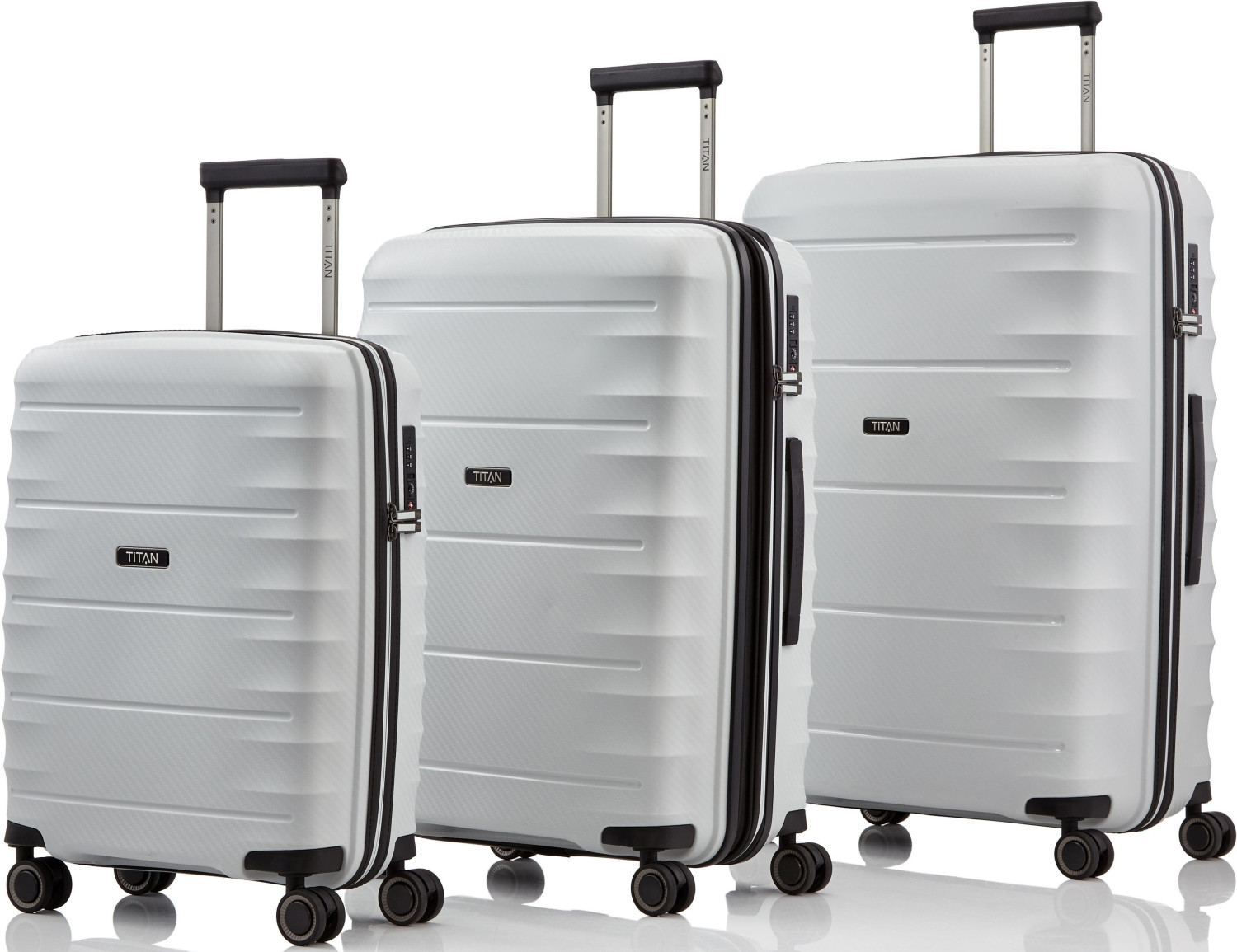 Titan Highlight 4 Wheel Trolley Set 75/67/55 cm