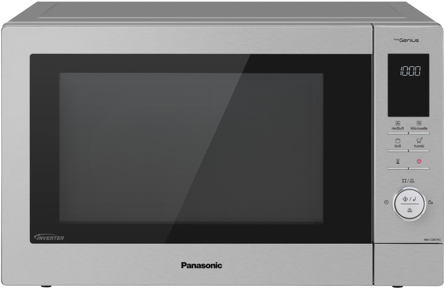 Panasonic NN-CD58JSGPG Mikrowelle ( 1000 Watt, mit Grill und Heißluft, Inverter  Mikrowelle, 27 Liter, geringe Bautiefe) edelstahlfront : : Küche,  Haushalt & Wohnen