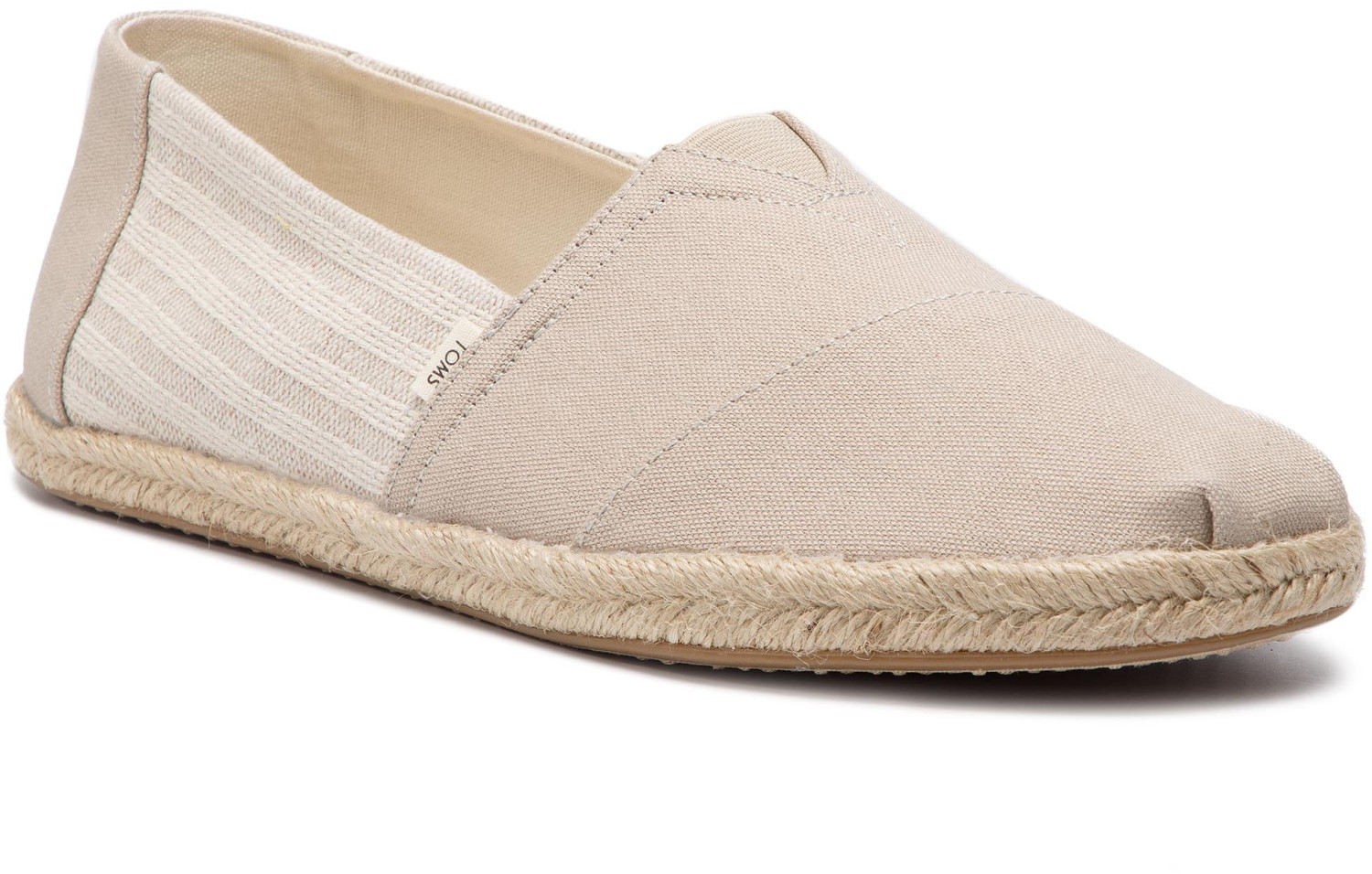 Toms Shoes Classic Canvas Striped Espadrilles tan