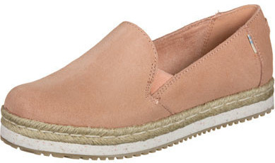 Toms Shoes Palma Espadrilles coral pink suede