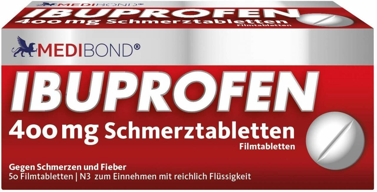Ibuprofen 400 mg Schmerztabletten (50 Stk.) ab 4,99 € Preisvergleich