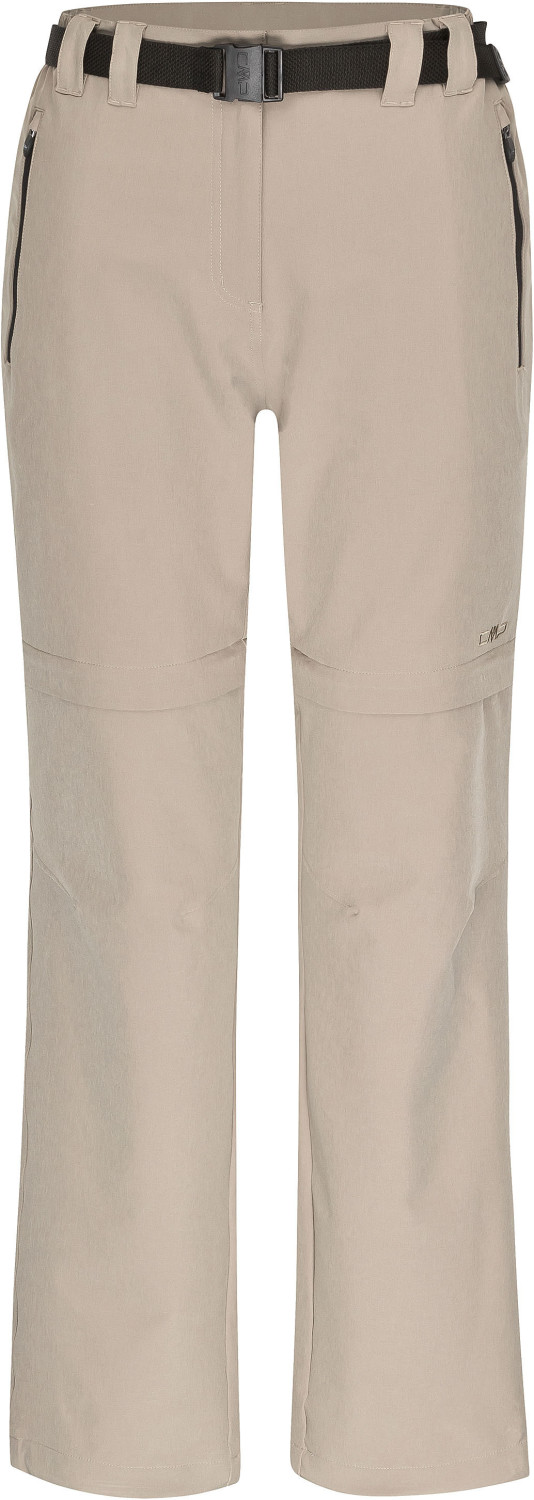 CMP Woman Stretch Long Pant Zip Off (3T51446CF) beige