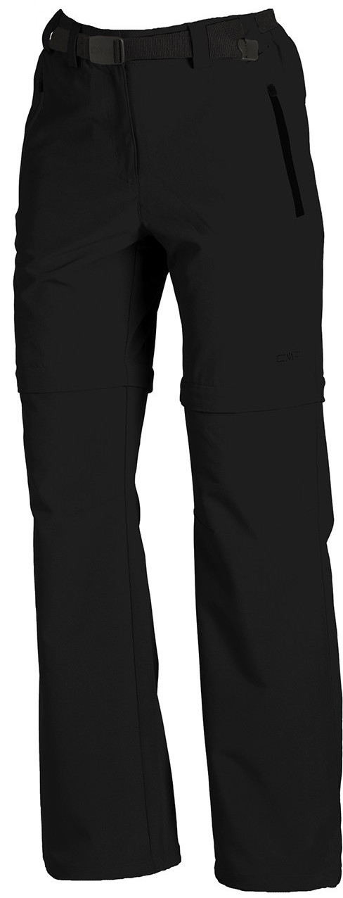 CMP Woman Stretch Long Pant Zip Off (3T51446CF) black