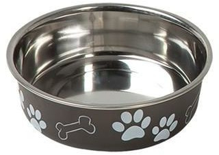 Flamingo Gamelle pour chien en acier inoxydable Bella 800 ml noir