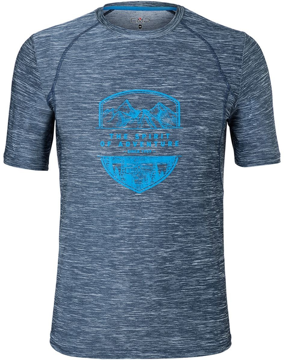 CMP Jersey Printed T-Shirt (39T6547) marine melange